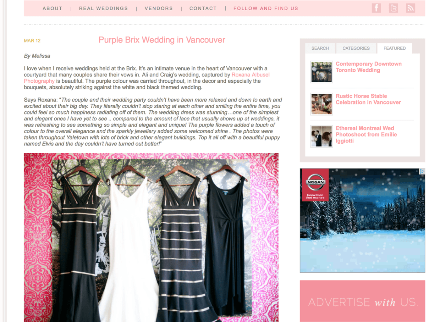 vancouver wedding photographer - roxana albusel photography - wedding obsession screen shot