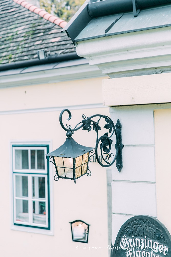 Travel photography of a street lamp in Vienna, November 2015.