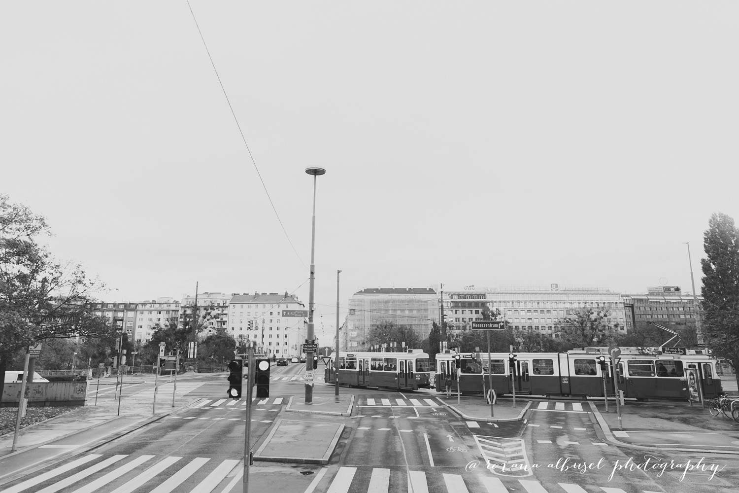 Black and white architectural travel photography in Vienna, November 2015.