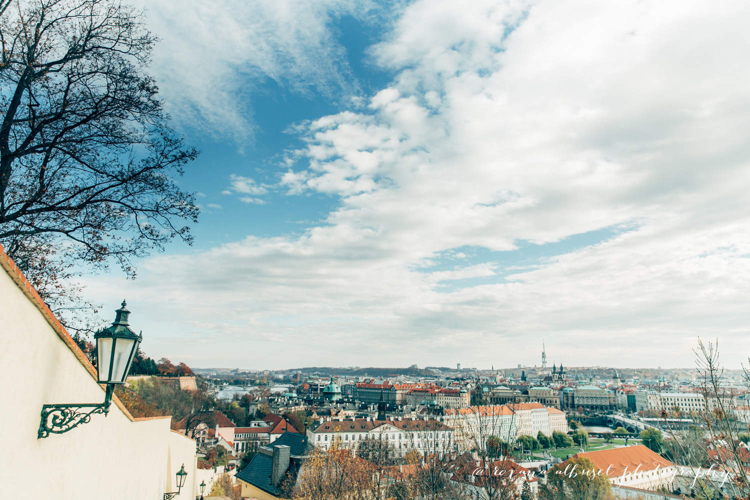 Photograph of the view from a castle during travel to Prague, Czech Republic in November of 2015.