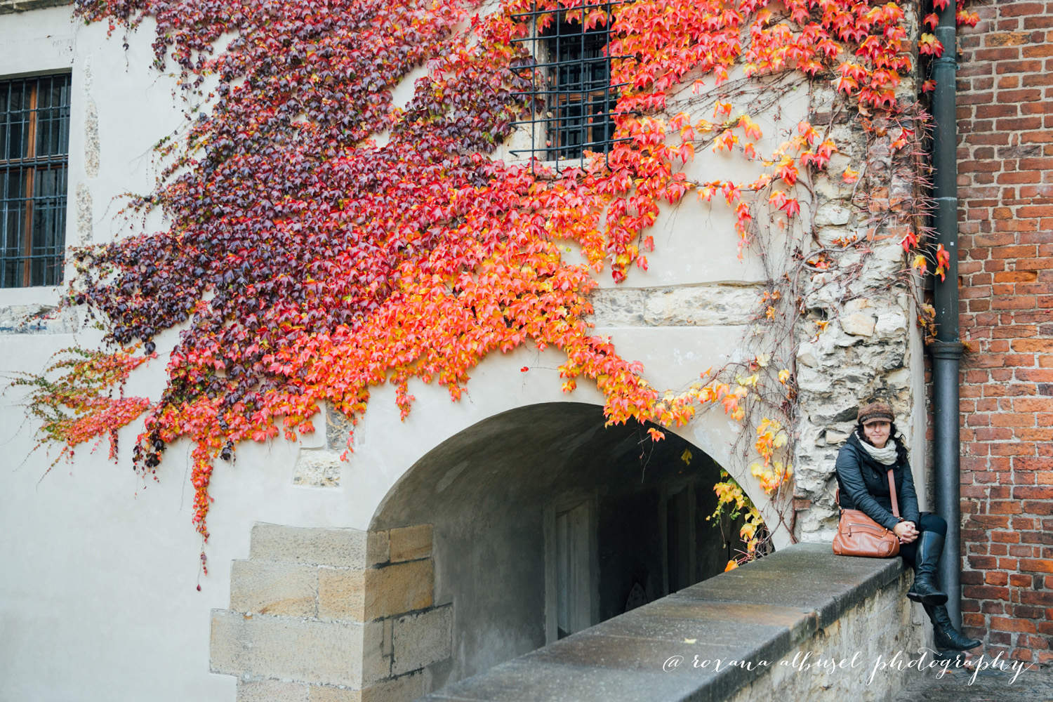 Self portrait during travel to Prague, Czech Republic in November of 2015.