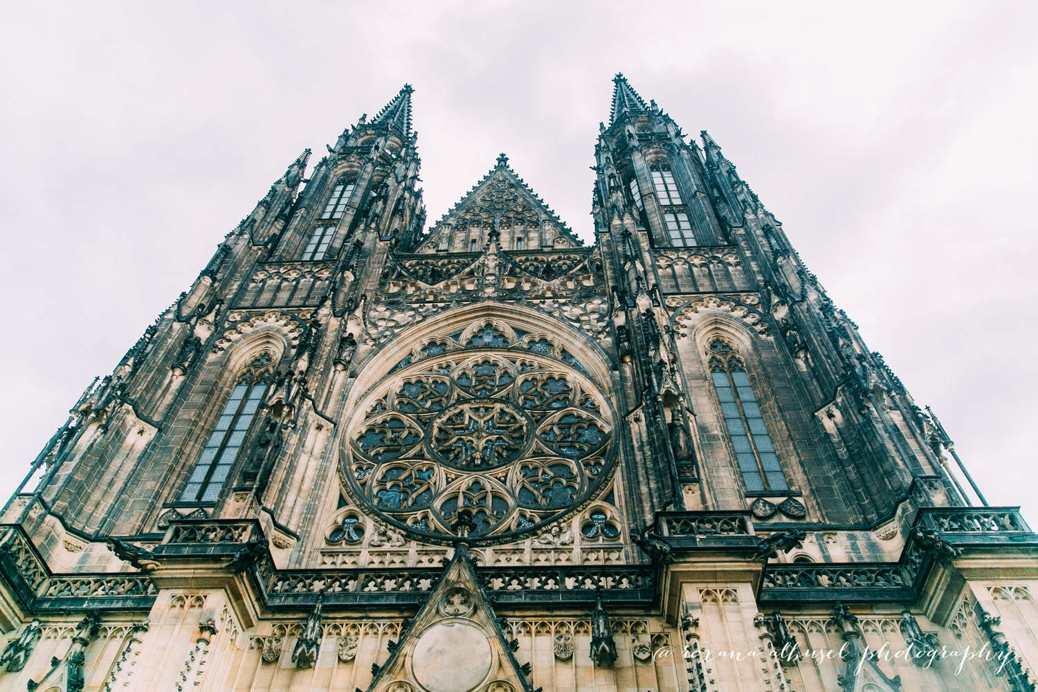 Photograph of a church during travel to Prague, Czech Republic in November of 2015.