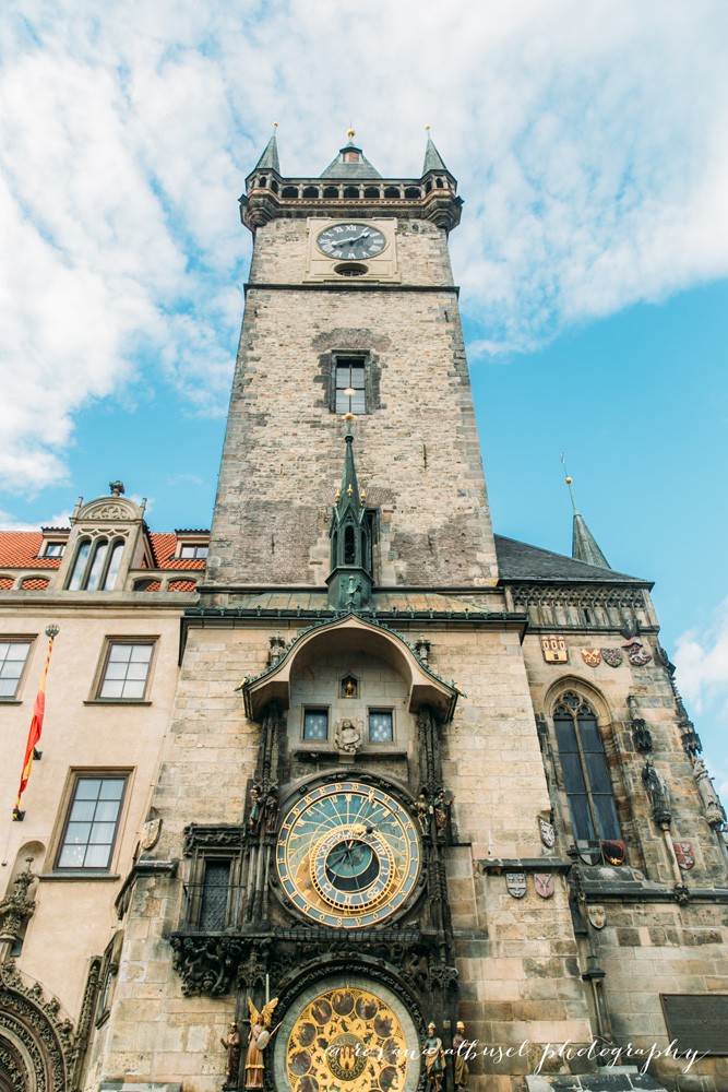 Photograph of astrological clock during travel to Prague, Czech Republic in November of 2015.