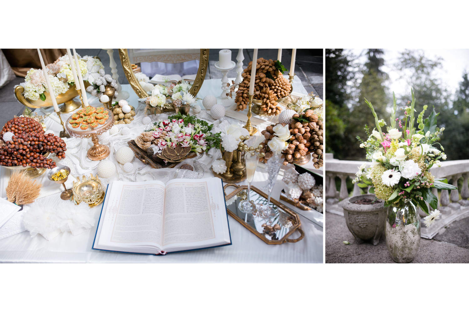 Collage of 2015 detail wedding shots from Roxana Albusel Photography.