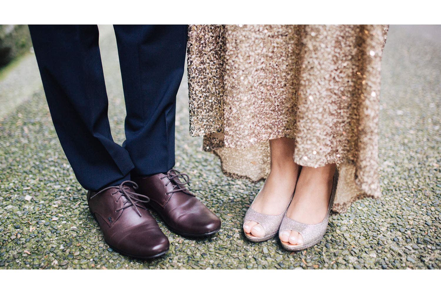 Gastown engagement photography, shoe details.