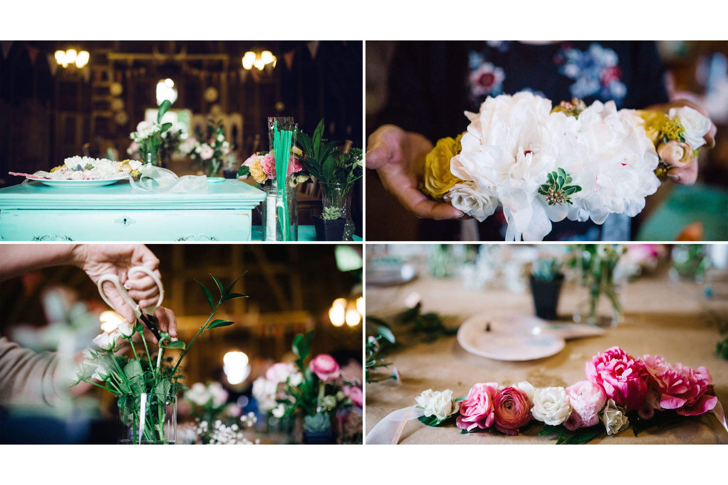 Flower Crown Workshop in Abbotsford Barn
