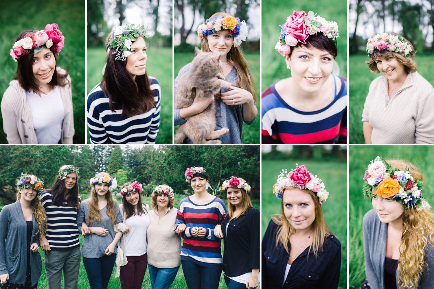 Flower Crown Workshop in Abbotsford Barn