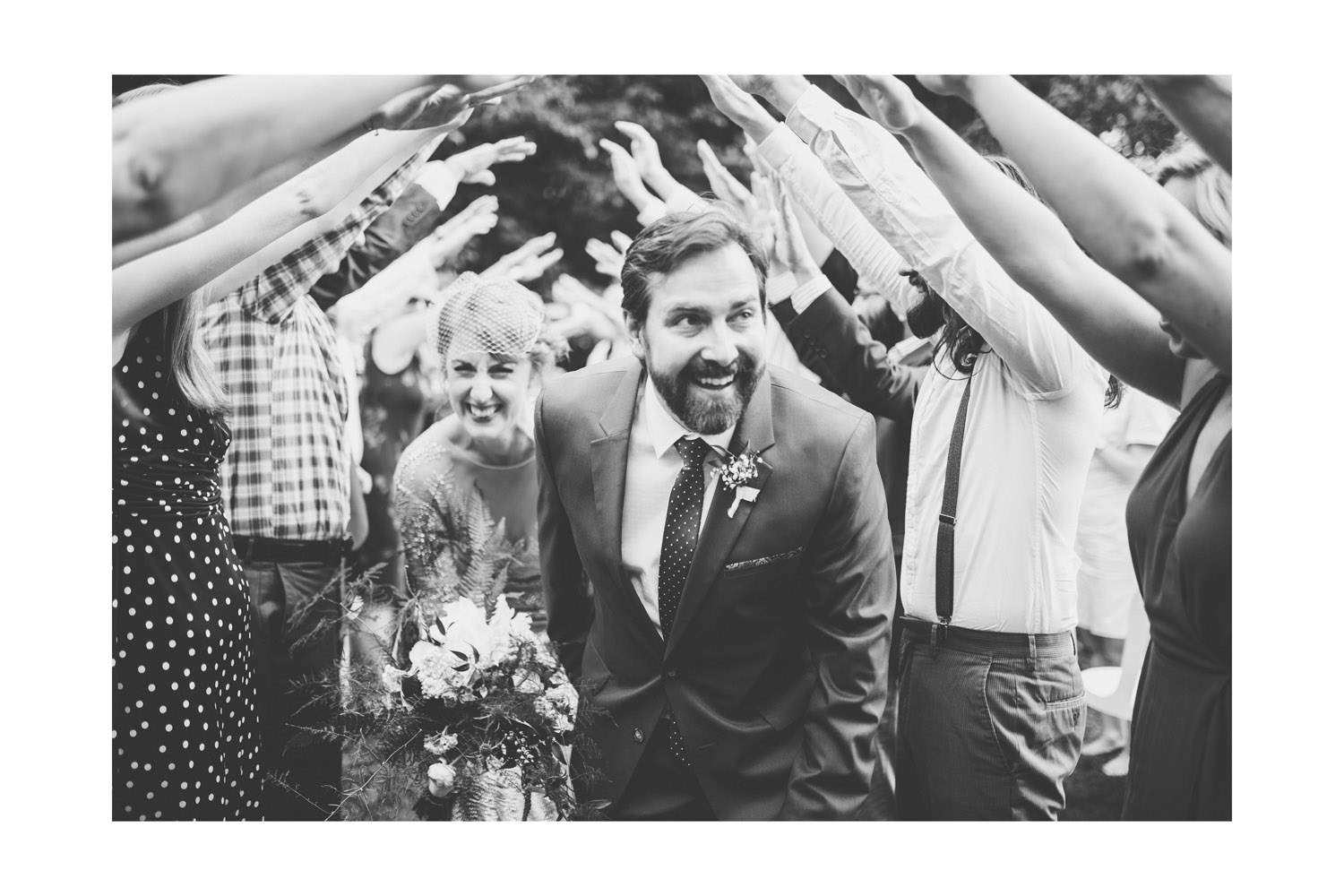 Couple celebrating their wedding in Port Moody wedding