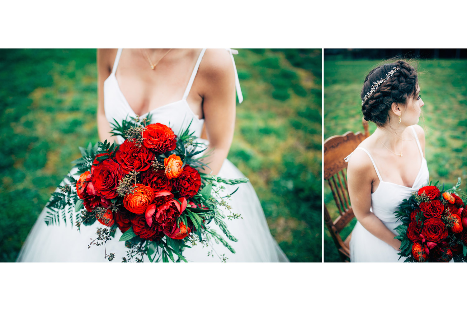 Bridal details during fairytale bridal shoot at Fraser River Fishing Lodge.