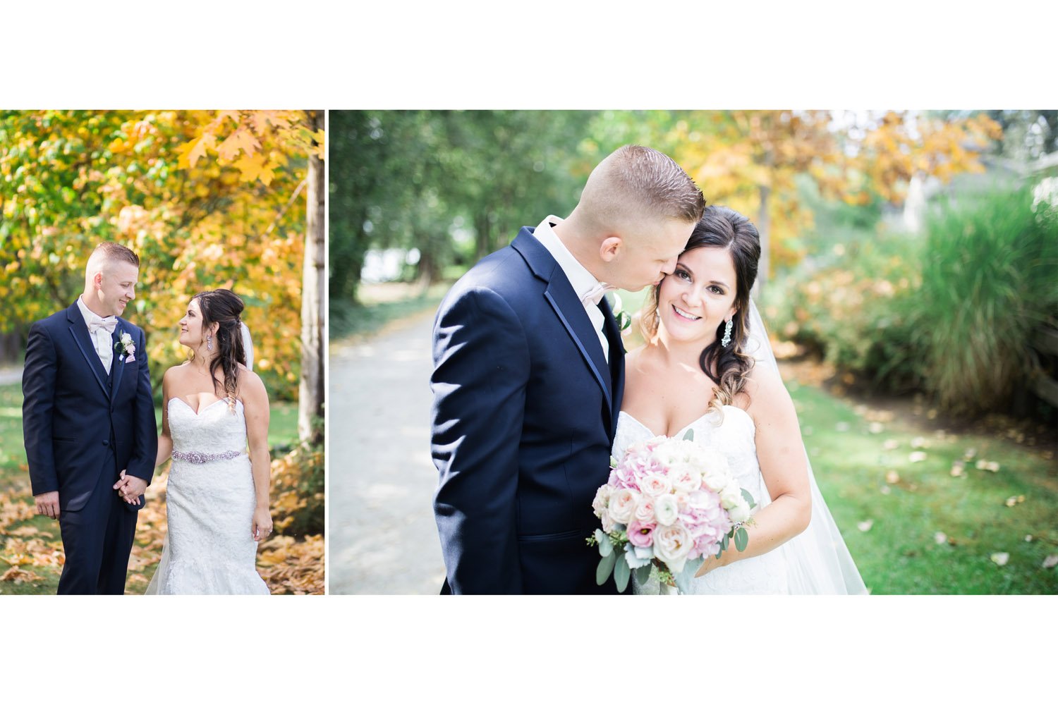 Bride and groom portraits during wedding in Pitt Meadows