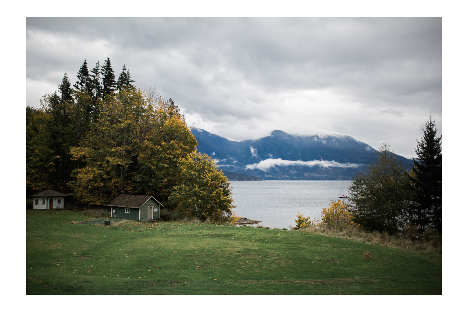Gambier Island wedding scenery