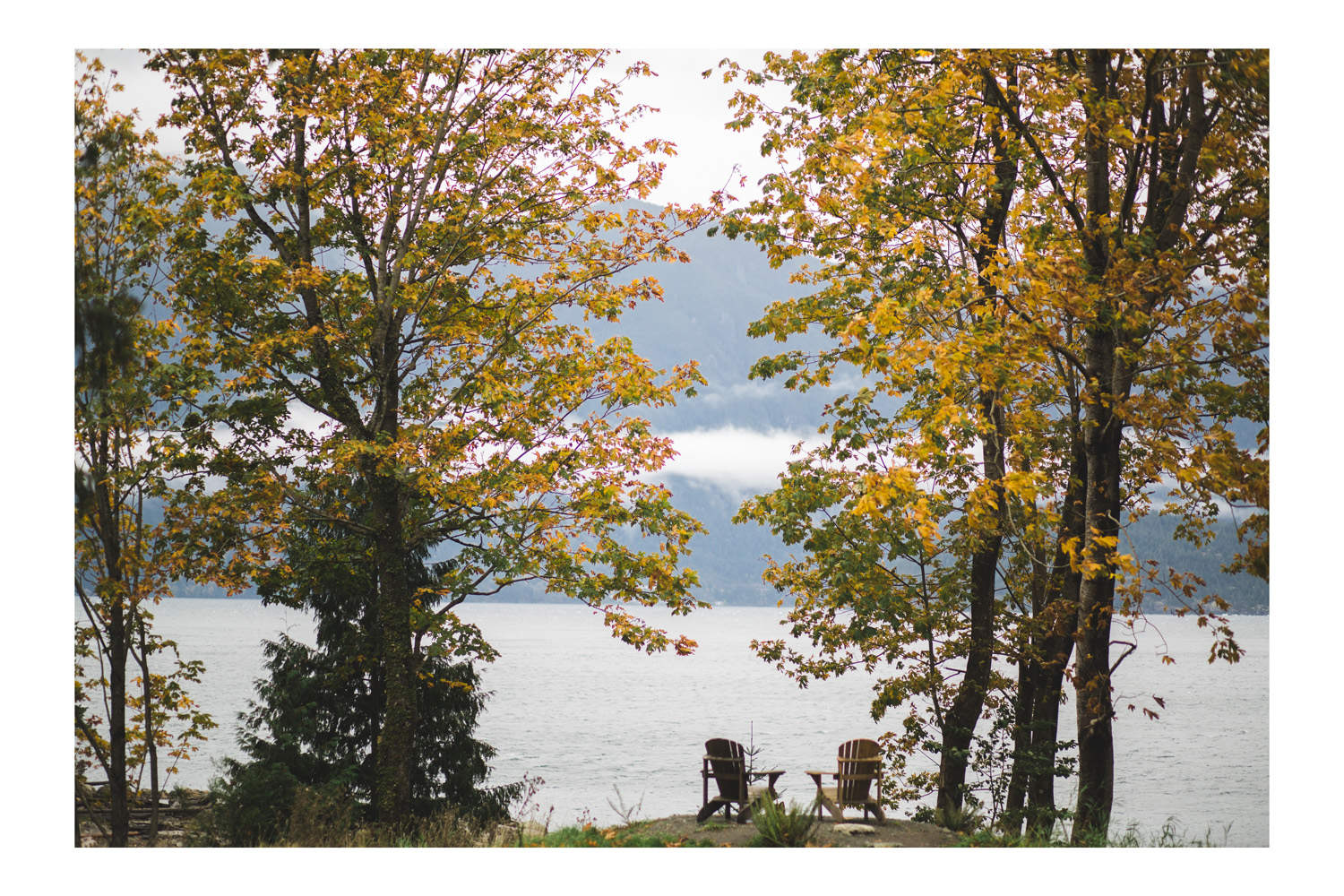 Gambier Island wedding scenery