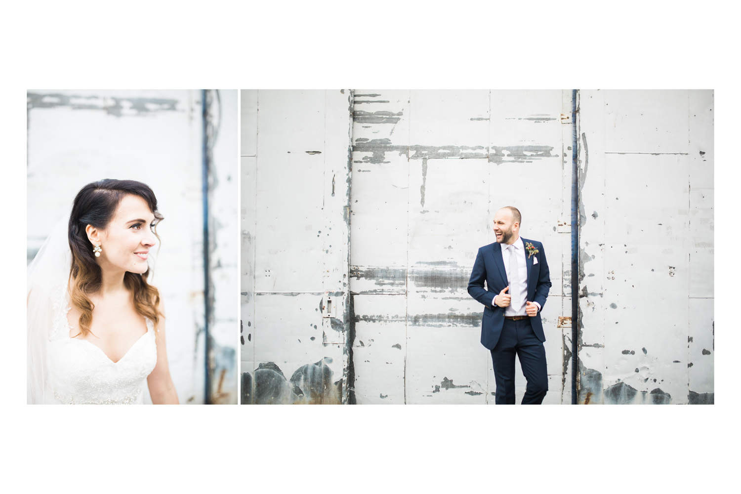 Vancouver wedding photographer image of the couple posing during formal portraits.