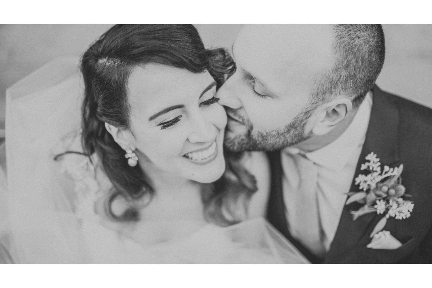 Vancouver wedding photographer image of the couple posing during formal portraits.