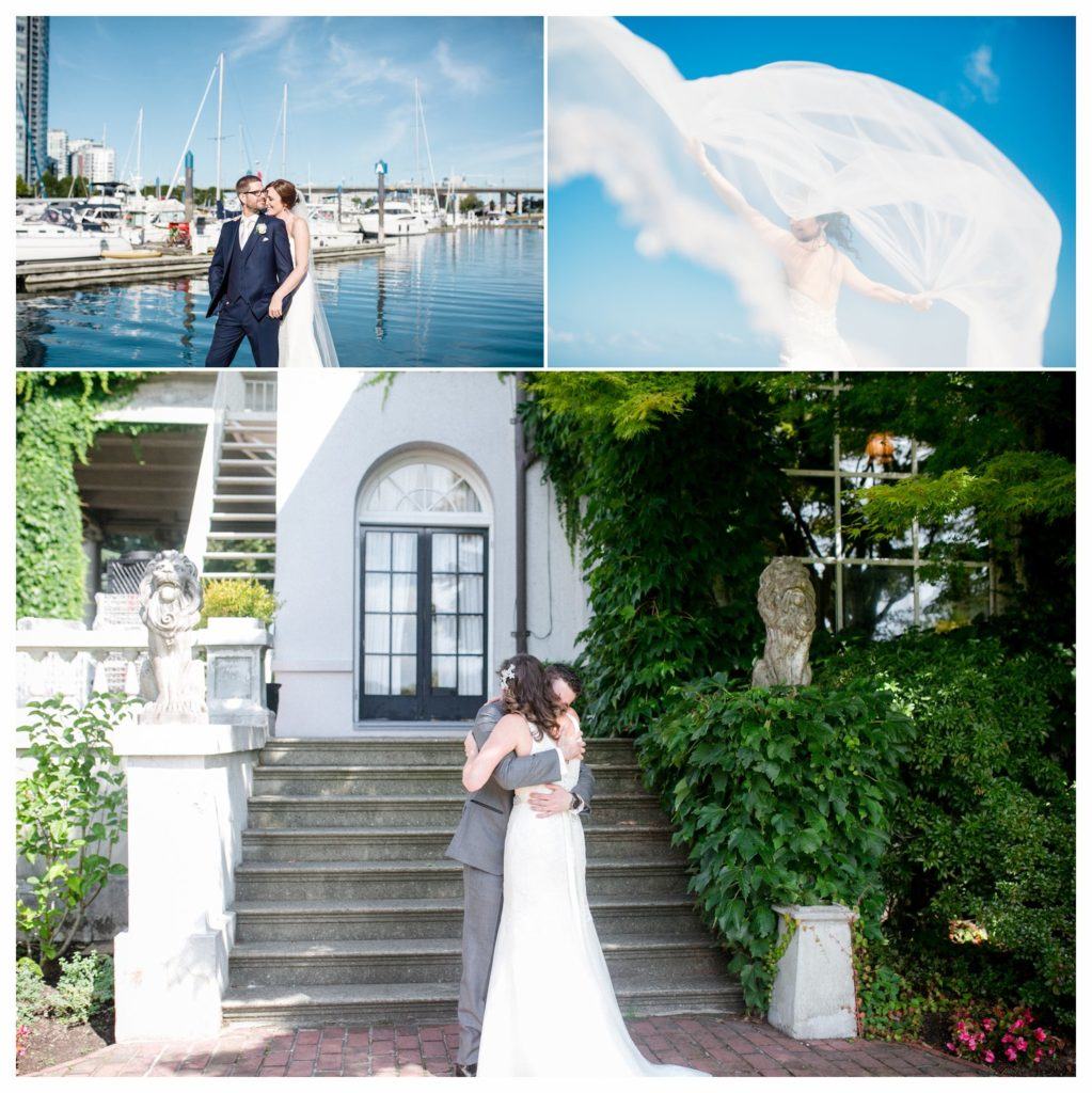 Images depicting Vancouver wedding photography style
