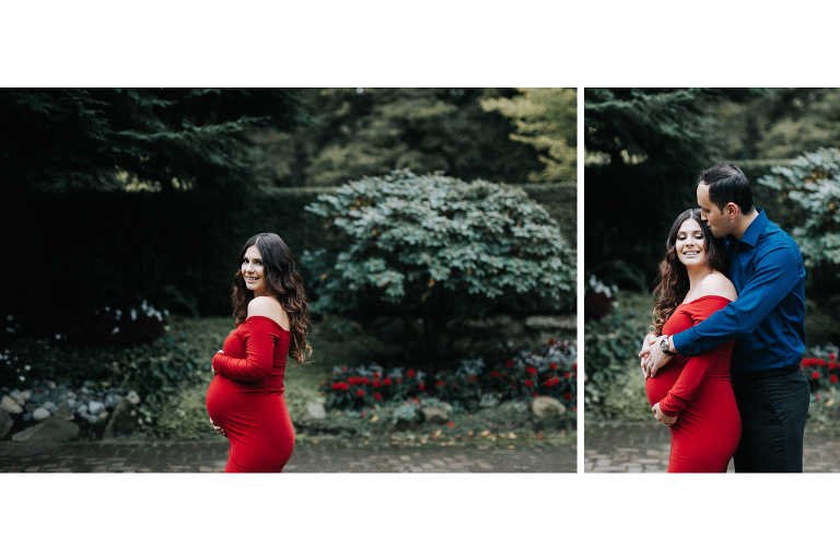 Mom-to-be during maternity photoshoot in New Westminster.