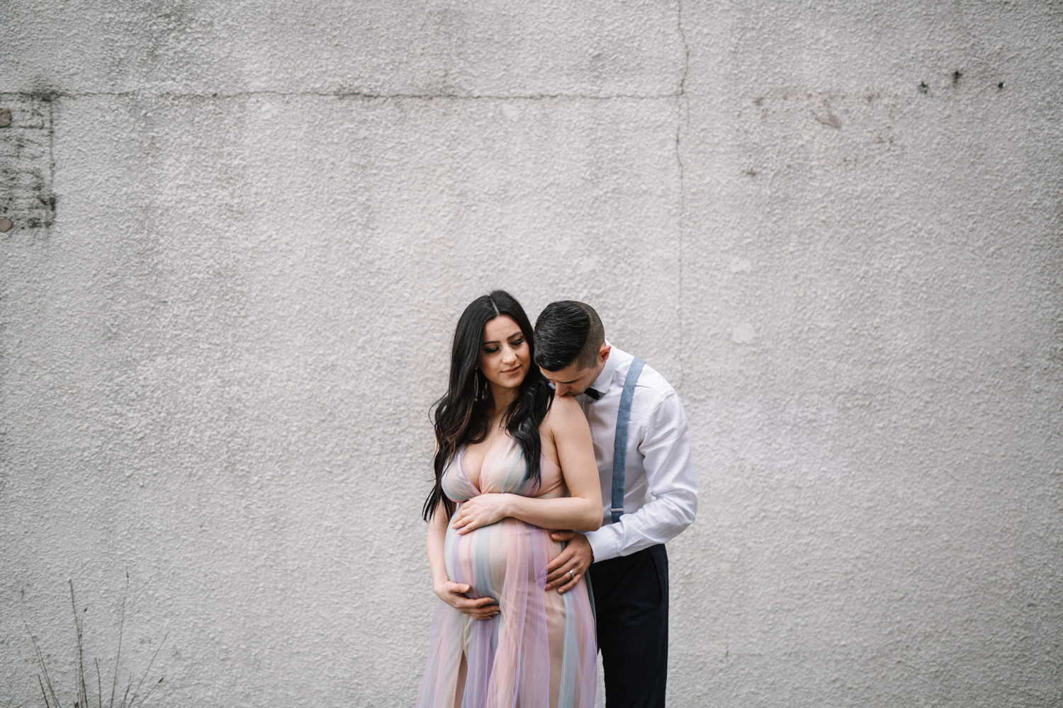couple posing at new Westminster maternity photoshoot