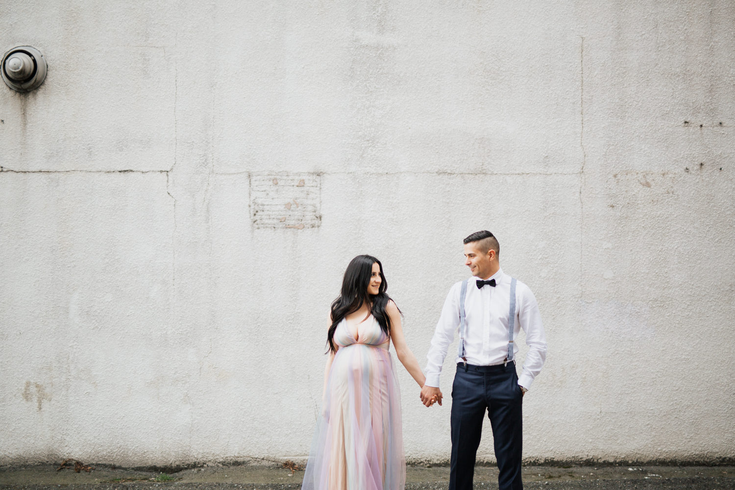 couple posing at new Westminster maternity photoshoot