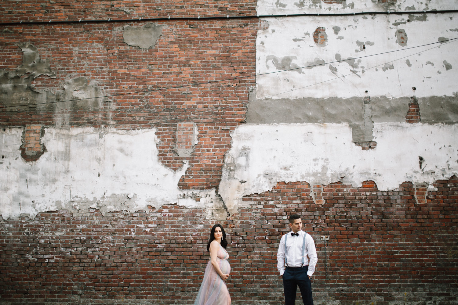 couple posing at new Westminster maternity 