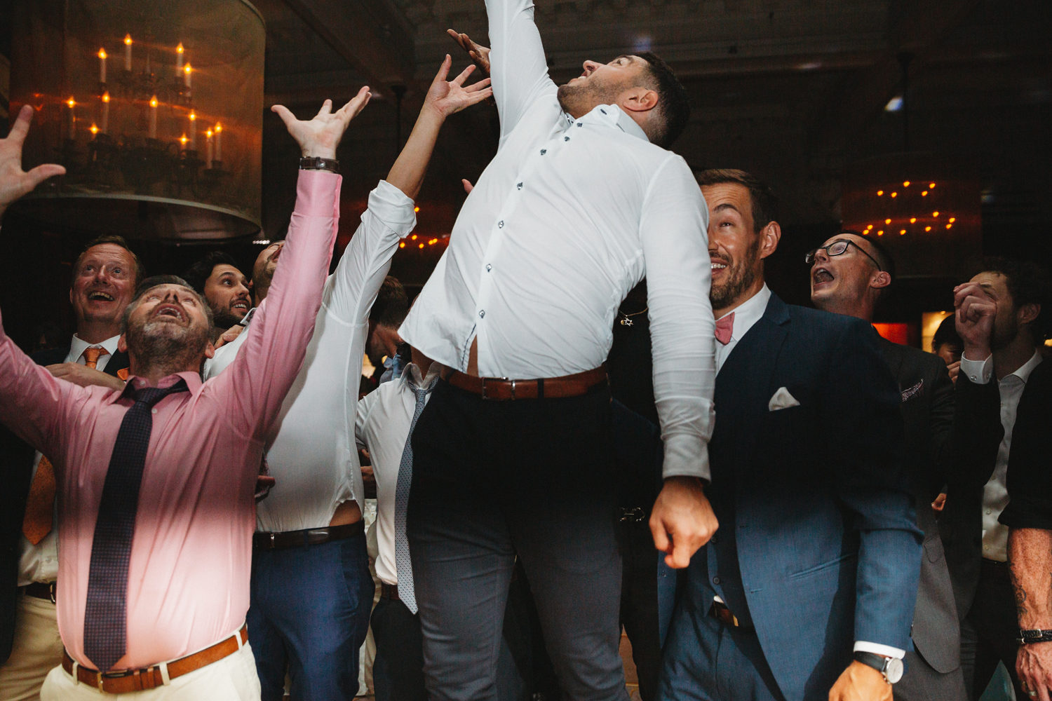 wedding fun at Vancouver Club wedding